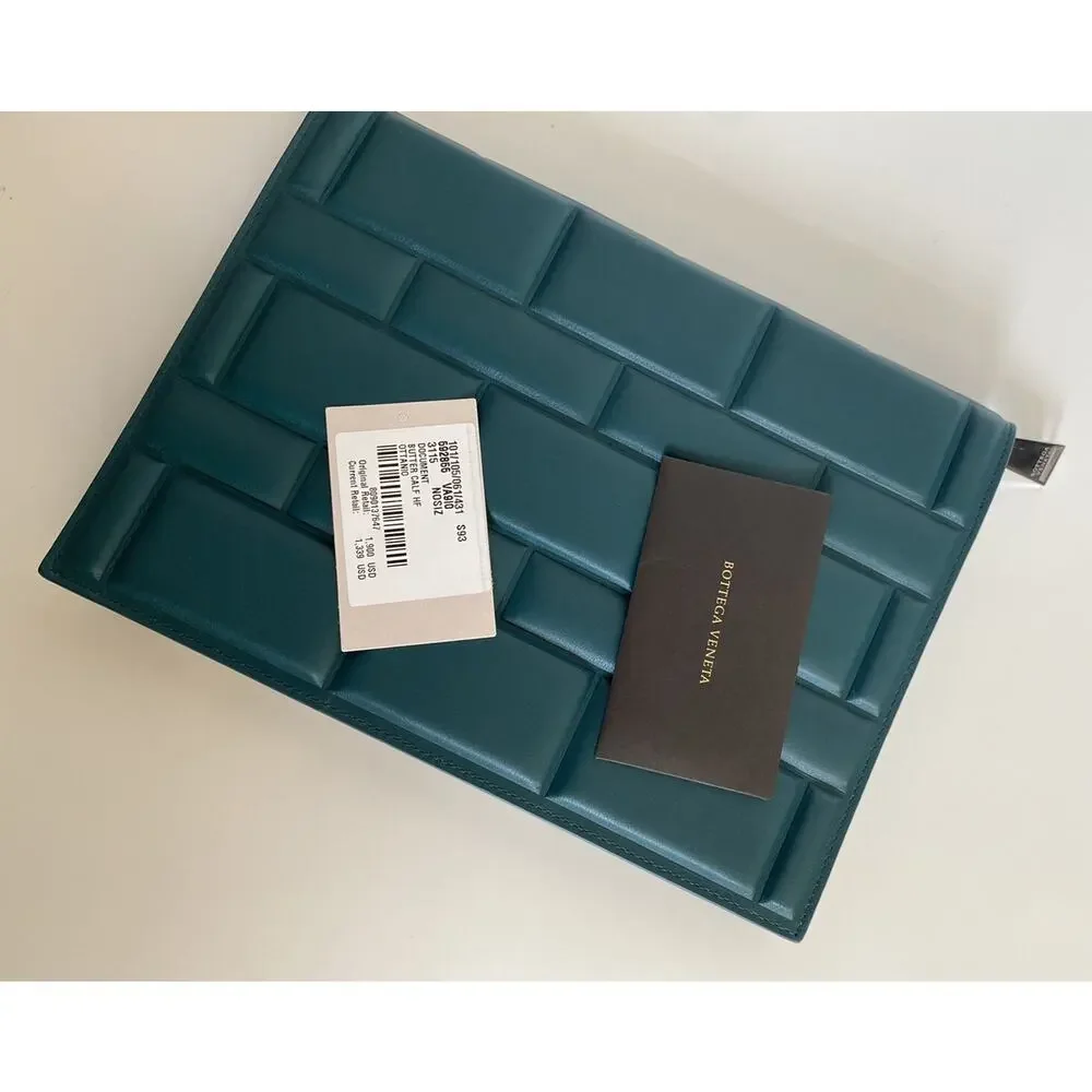 Bottega Veneta Butter Calf Leather Document Case Green 592855 NWT $1900